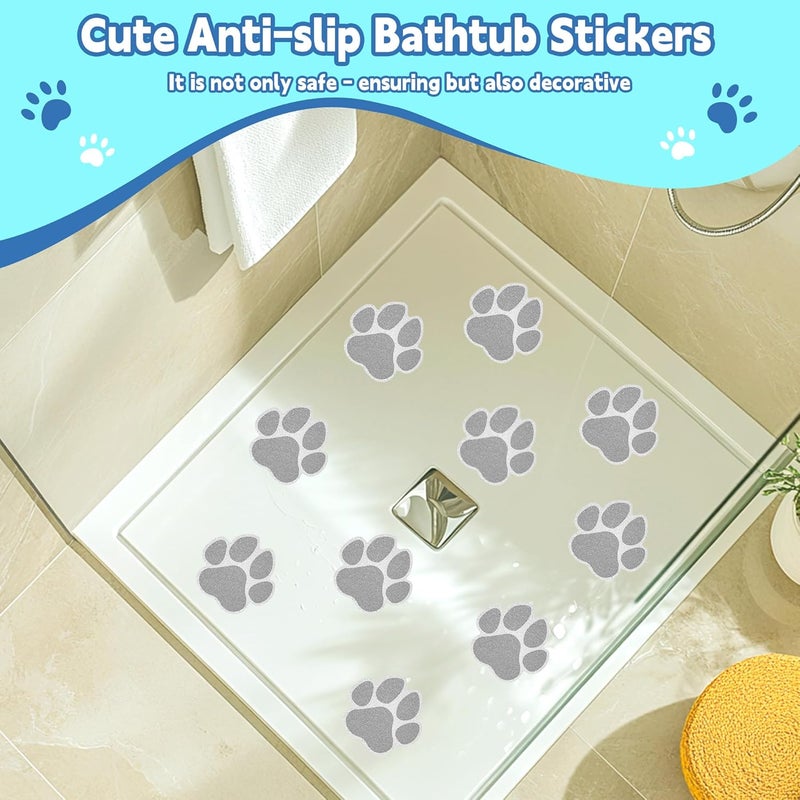 Secopad 20 PCS Original Non-Slip Bathtub Stickers, Large Safety Bathroom Tubs Showers Treads Adhesive Decals with Scraper - Image 3