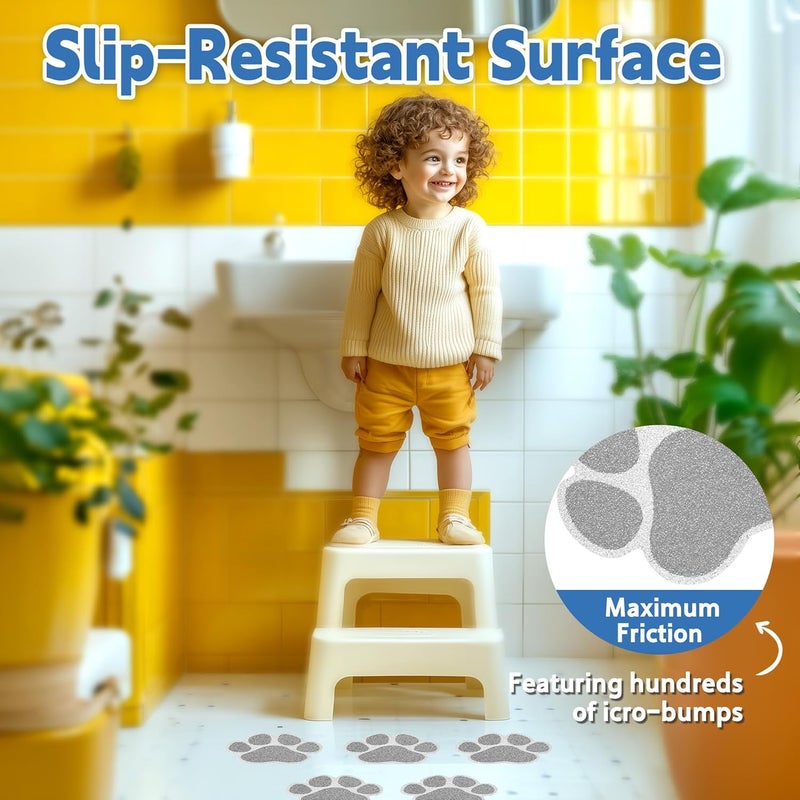 Secopad 20 PCS Original Non-Slip Bathtub Stickers, Large Safety Bathroom Tubs Showers Treads Adhesive Decals with Scraper - Image 2