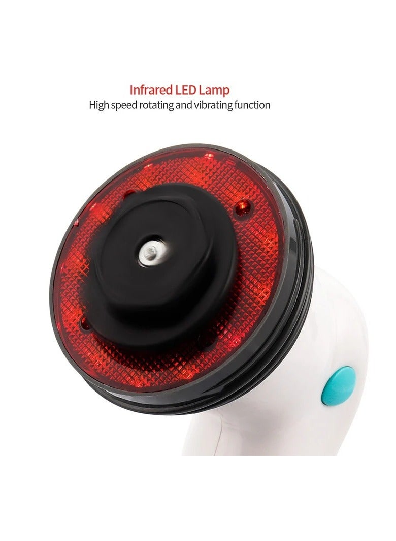 AROAQ جهاز حرق الدهون الكهربائي، جهاز تدليك محمول بالأشعة تحت الحمراء مضاد للسيلوليت، جهاز تدليك 4 في 1 كهربائي بالأشعة تحت الحمراء لتخسيس الجسم والاسترخاء، بكرة إزالة الدهون ثلاثية الأبعاد لفقدان الوزن (أزرق) - Image 4