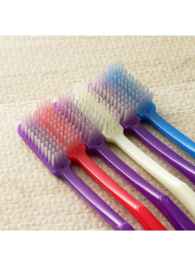 klarako 6pcs Premium Manual Hard Bristles Toothbrush for Adult Teeth Stain Cleaning (Random) - Image 2