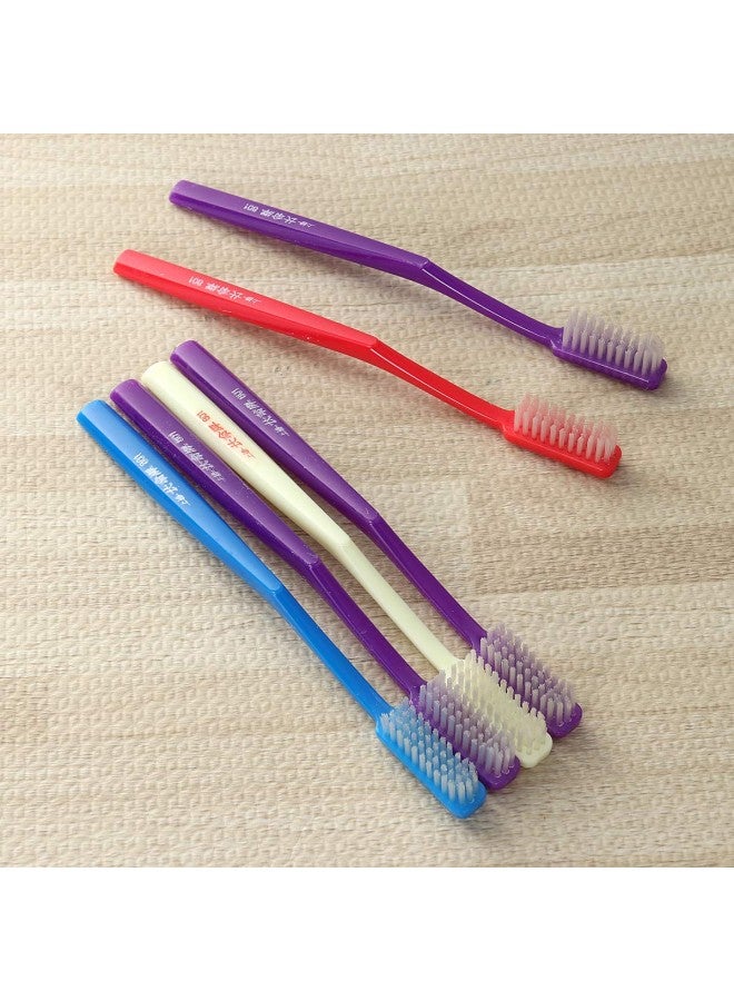 klarako 6pcs Premium Manual Hard Bristles Toothbrush for Adult Teeth Stain Cleaning (Random) - Image 3
