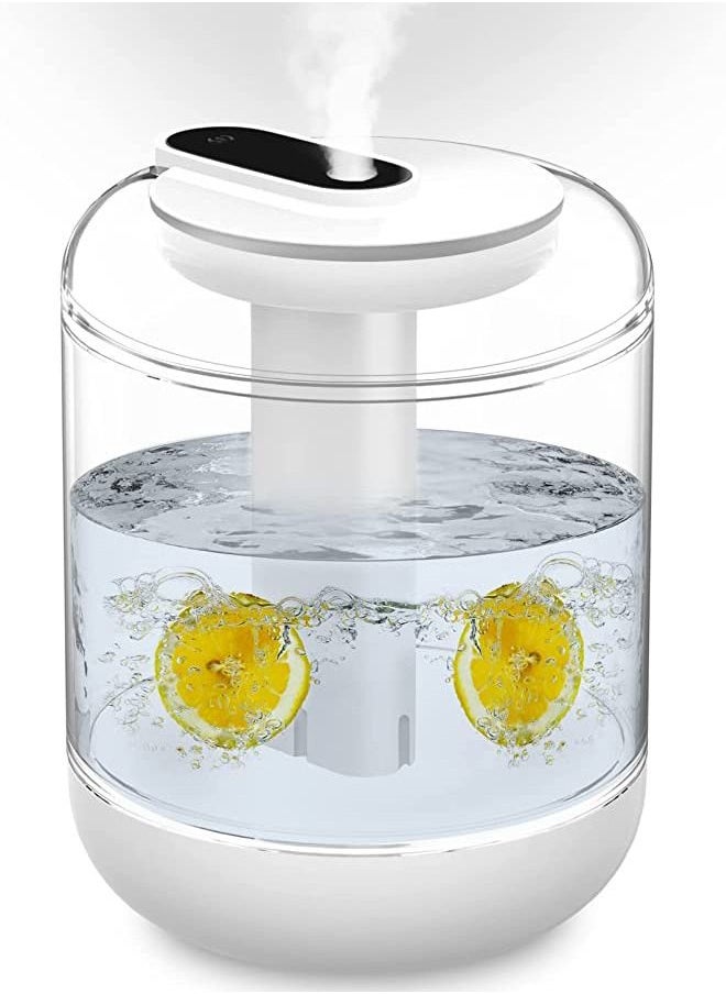 Arabest - Air Humidifier, Large Capacity Aroma Diffuser, Silent Essential Oil Diffuser, 1000ml Atomizing Humidifier for Home/Bedroom/Office (White) - Image 1