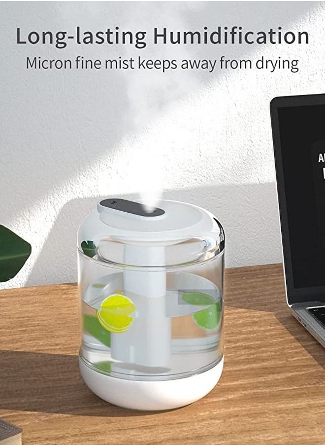 Arabest - Air Humidifier, Large Capacity Aroma Diffuser, Silent Essential Oil Diffuser, 1000ml Atomizing Humidifier for Home/Bedroom/Office (White) - Image 1