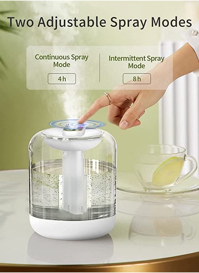 Arabest - Air Humidifier, Large Capacity Aroma Diffuser, Silent Essential Oil Diffuser, 1000ml Atomizing Humidifier for Home/Bedroom/Office (White) - Image 1