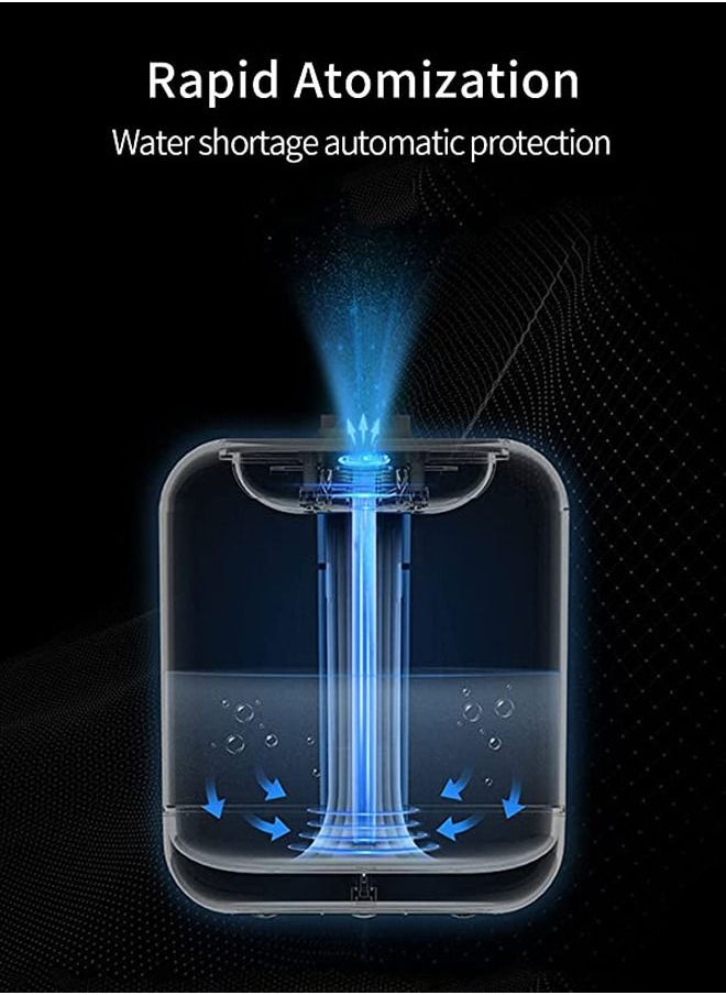 Arabest - Air Humidifier, Large Capacity Aroma Diffuser, Silent Essential Oil Diffuser, 1000ml Atomizing Humidifier for Home/Bedroom/Office (White) - Image 1