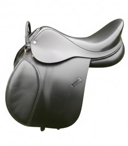 Hunters Saddlery Leather Grab Strap for English Equestrian Saddle - Safety Handle for Horse Riding Balance (Black) - Image 3