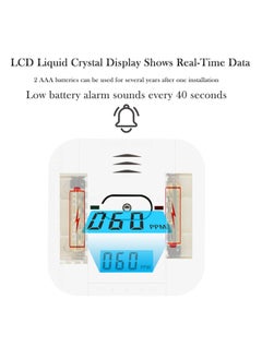 SYOSI Combination and Carbon Monoxide Alarm Detector, 3 in1 Temperature 85 dB High Decibel Battery Operated with LCD Display  - Image 5