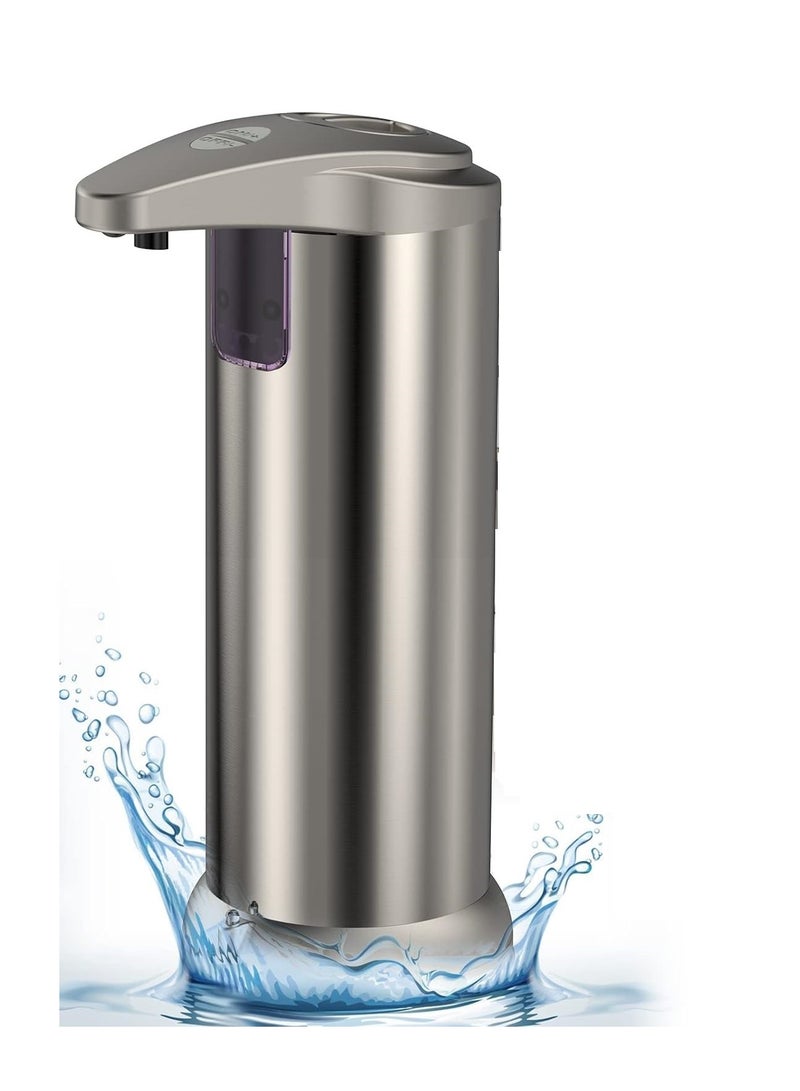 SYOSI Automatic Soap Dispenser, Touchless Dish Soap Dispenser 8.45oz/250ml with 3 Adjustable Levels Control, Equipped with Infrared Motion Sensor Smart for Bathroom Kitchen School Hotel - Image 1