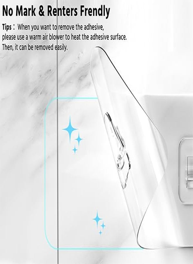 Moforoco رف تنظيم دش موفوروكو، رفوف حمام سوداء لاصقة ذاتيًا، ديكور تخزين وتنظيم داخل المنزل، ملحقات RV، أساسيات شقة أول كامبري - Image 4