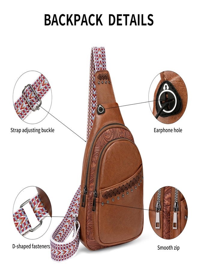 SENDEFN Crossbody Bags for Women Sling Backpack Trendy Chest Bag for Travel, Shopping, Daily - Image 3