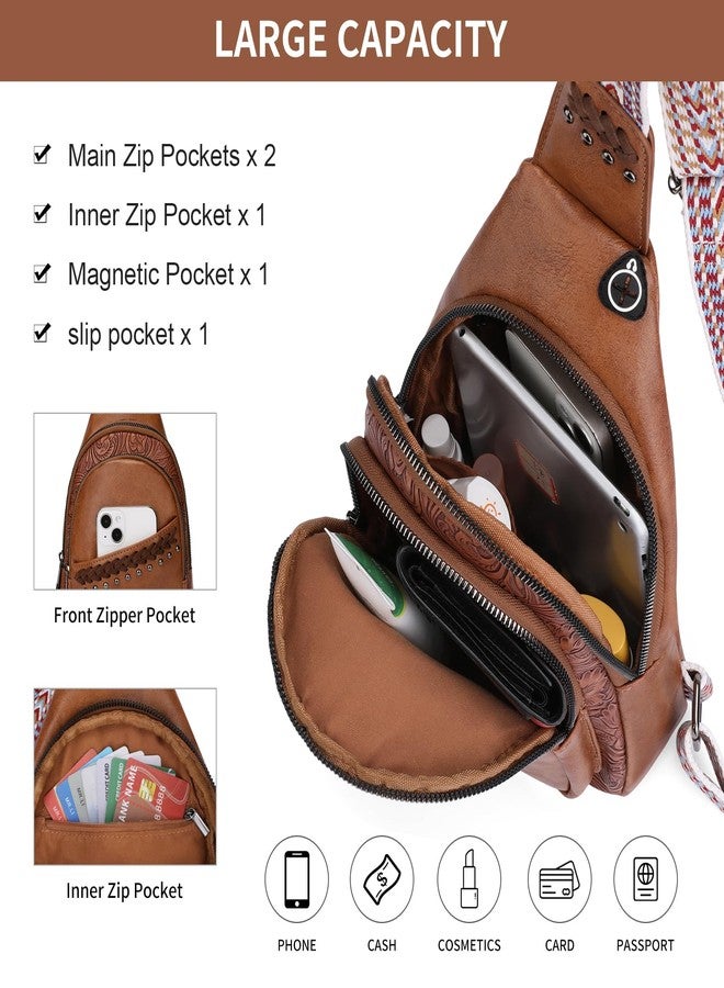 SENDEFN Crossbody Bags for Women Sling Backpack Trendy Chest Bag for Travel, Shopping, Daily - Image 2