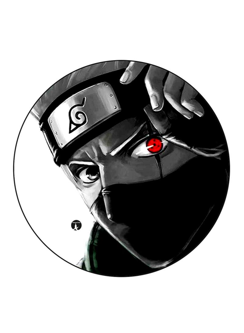 RKN Anime Naruto Printed Mouse Pad  Black/White