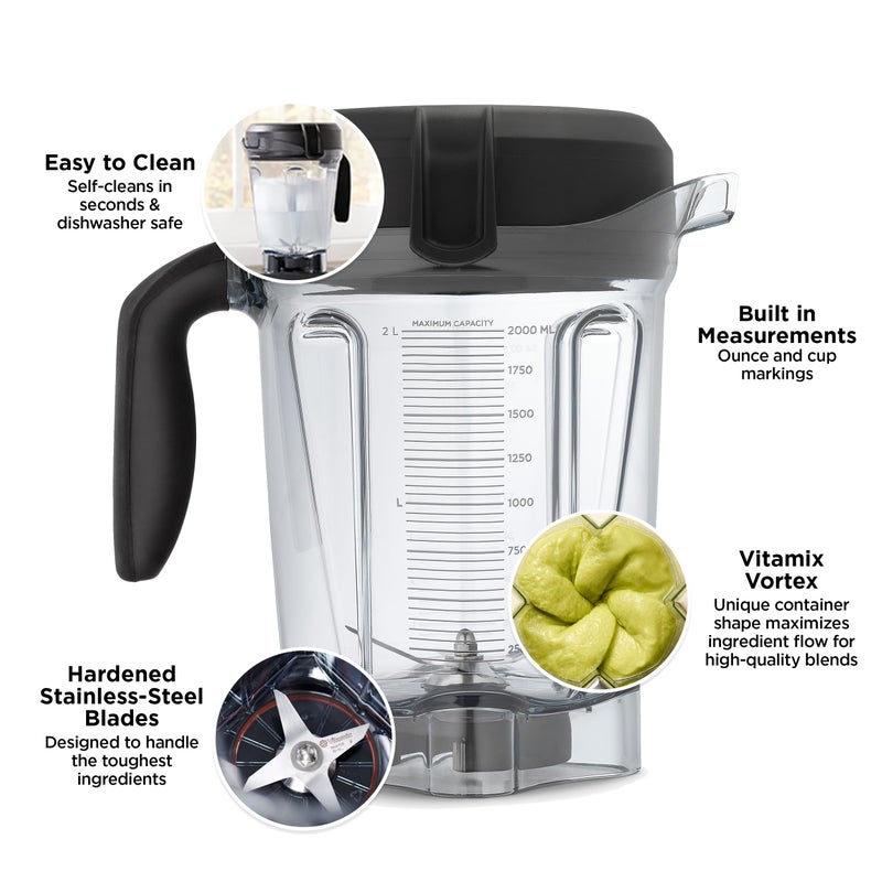 Vitamix Vitamix Container, 64oz. Low-Profile, Clear  - Image 3