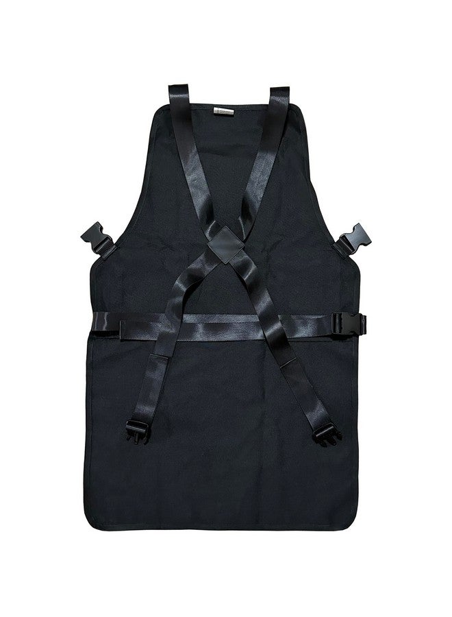 Pelocapa Barber Apron Hair Stylists Tools Leather Apron Professional Waterproof Haircutting Apron with 3 Pockets, Barbershop Pattern - Image 2