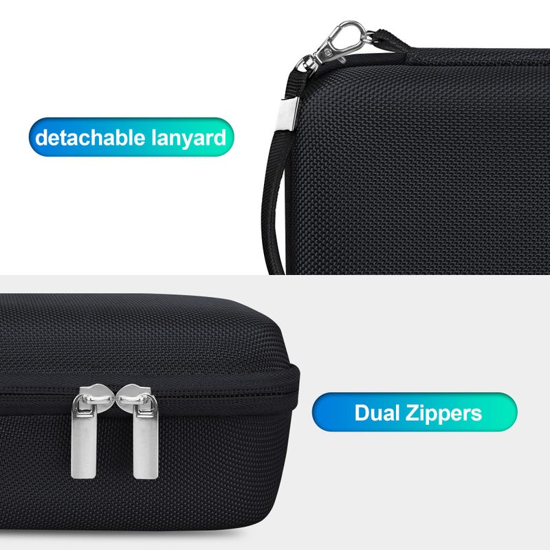 BOVKE Carrying Case for Fujifilm X100VI / X100V / X-E5 Digital Camera, Extra Mesh Pocket for Fuji Camera Accessories Charging Cables, Black - Image 5