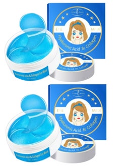 30 Pair Collagen Eye Mask Patch Hydro Gel Pad Anti-Wrinkle Dark Circles Bags Soft Smooth Skin Care Hydration Moisturizing Hyaluronic Acid 2 Pcs