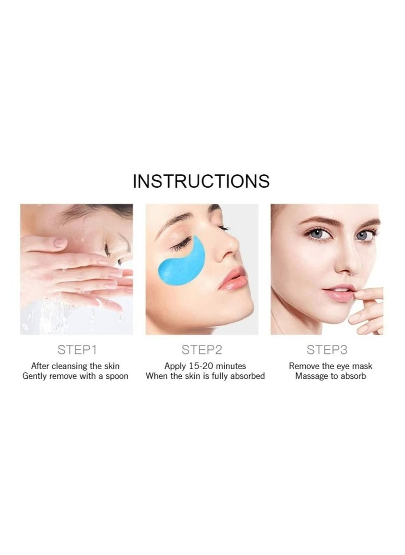 Aichun beauty - 30 Pair Collagen Eye Mask Patch Hydro Gel Pad Anti-Wrinkle Dark Circles Bags Soft Smooth Skin Care Hydration Moisturizing Hyaluronic Acid 2 Pcs - Image 1