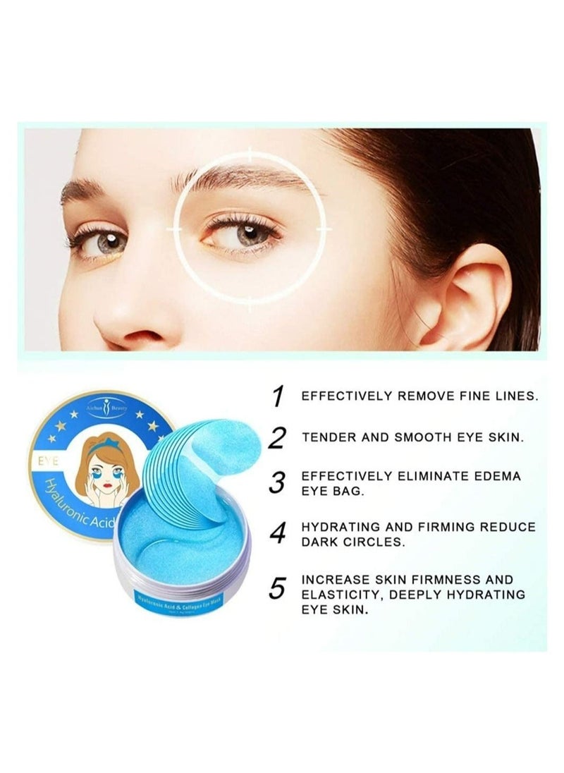 Aichun beauty - 30 Pair Collagen Eye Mask Patch Hydro Gel Pad Anti-Wrinkle Dark Circles Bags Soft Smooth Skin Care Hydration Moisturizing Hyaluronic Acid 2 Pcs - Image 1