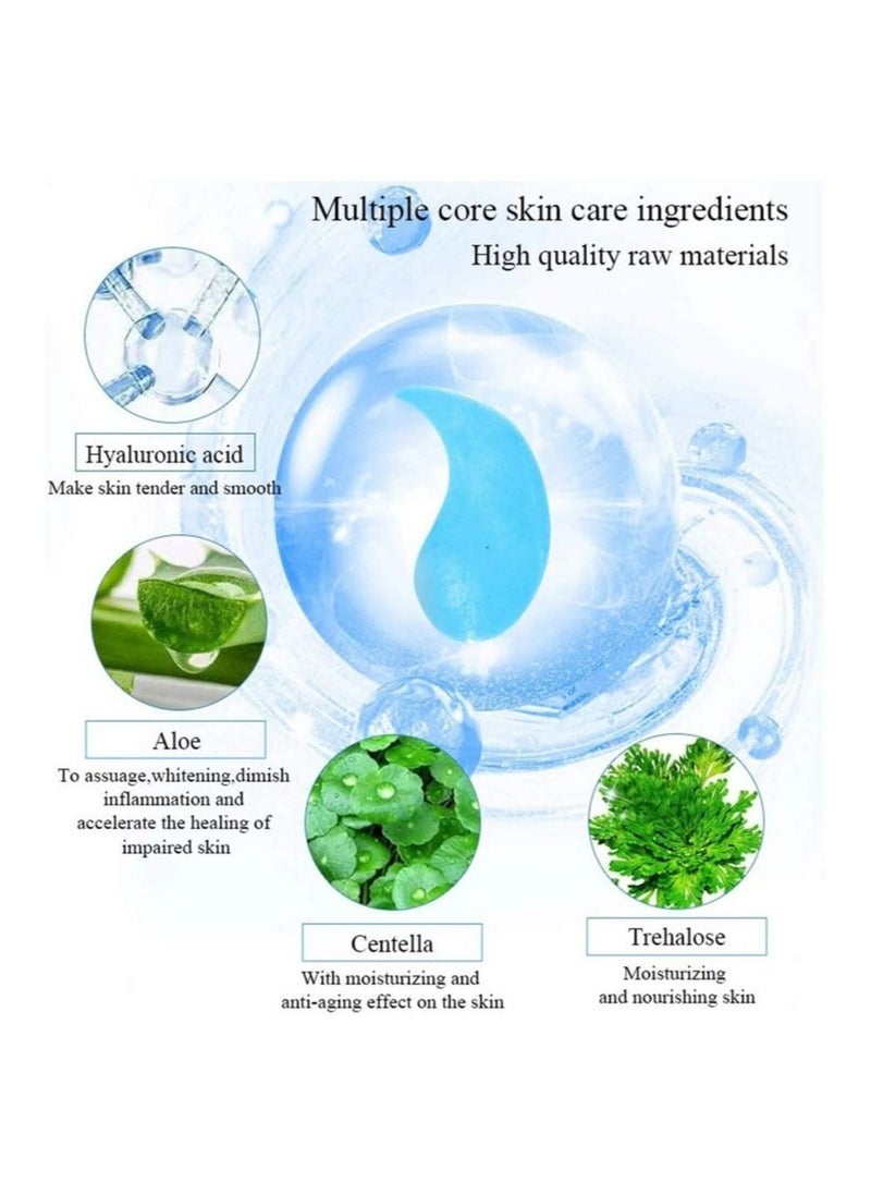 Aichun beauty - 30 Pair Collagen Eye Mask Patch Hydro Gel Pad Anti-Wrinkle Dark Circles Bags Soft Smooth Skin Care Hydration Moisturizing Hyaluronic Acid 2 Pcs - Image 1