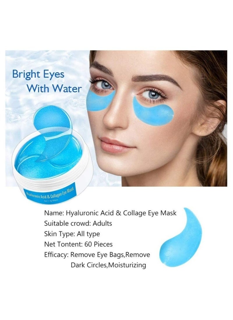 Aichun beauty - 30 Pair Collagen Eye Mask Patch Hydro Gel Pad Anti-Wrinkle Dark Circles Bags Soft Smooth Skin Care Hydration Moisturizing Hyaluronic Acid 2 Pcs - Image 1