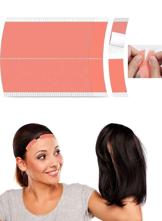 Wig Tape, 36 Pieces of Waterproof Strong adhesive Double-Sided Lace Wig Tape (Red (1/4)) - Image 1