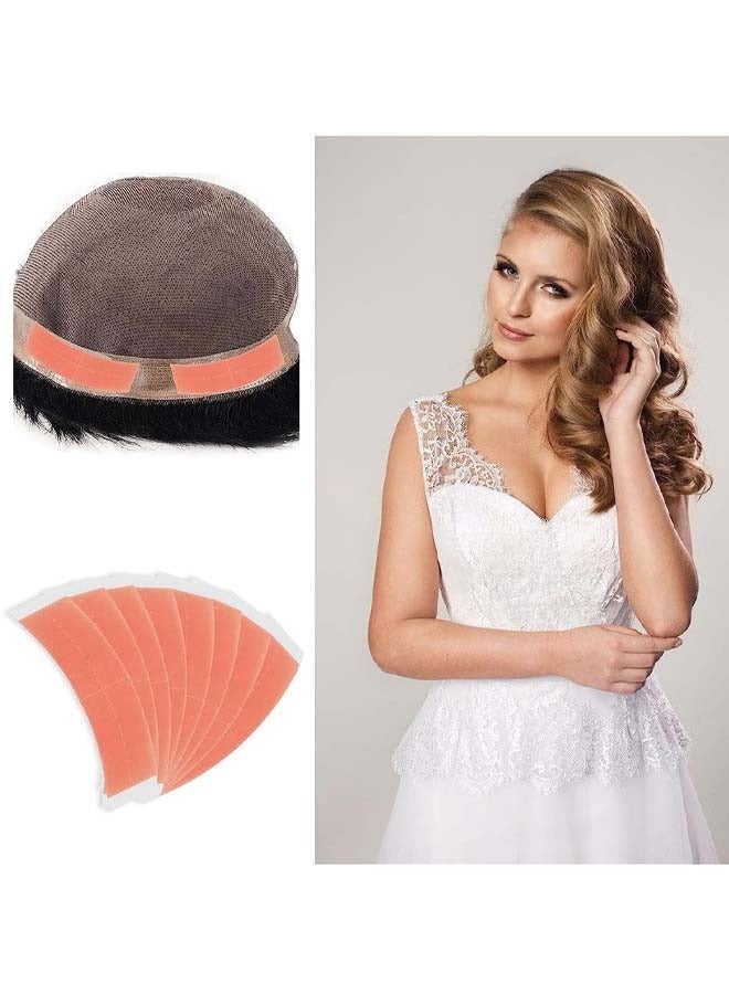 Wig Tape, 36 Pieces of Waterproof Strong adhesive Double-Sided Lace Wig Tape (Red (1/4)) - Image 2