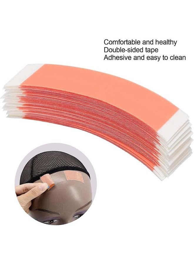 Wig Tape, 36 Pieces of Waterproof Strong adhesive Double-Sided Lace Wig Tape (Red (1/4)) - Image 4