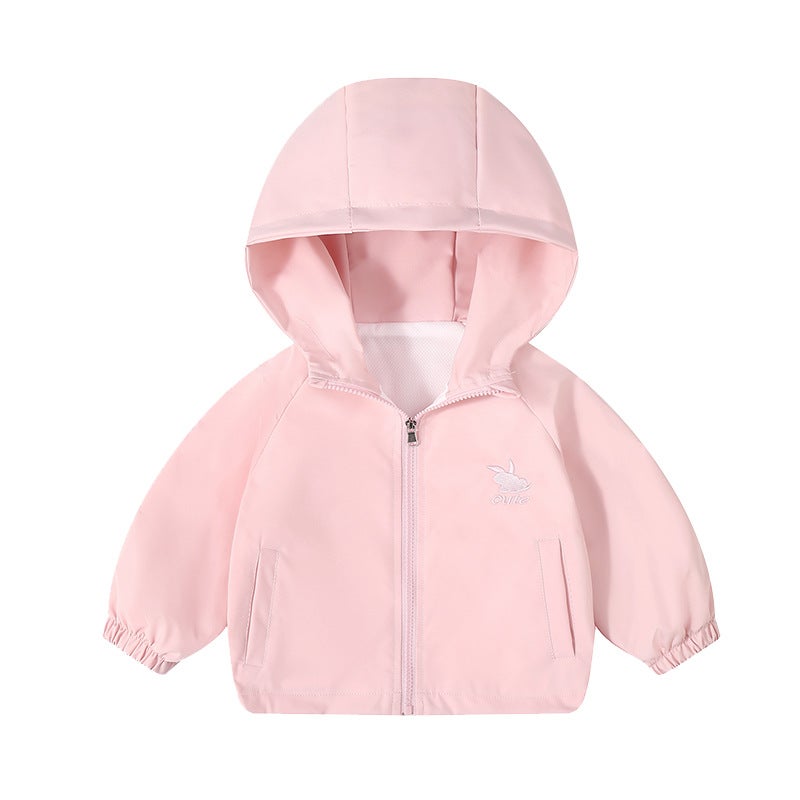 867 Spring And Autum Kidsren'S Jackets For Boys And Girls, Stylish Outerwear, Pure Color Outing Clothes, Student Uniforms - Image 1