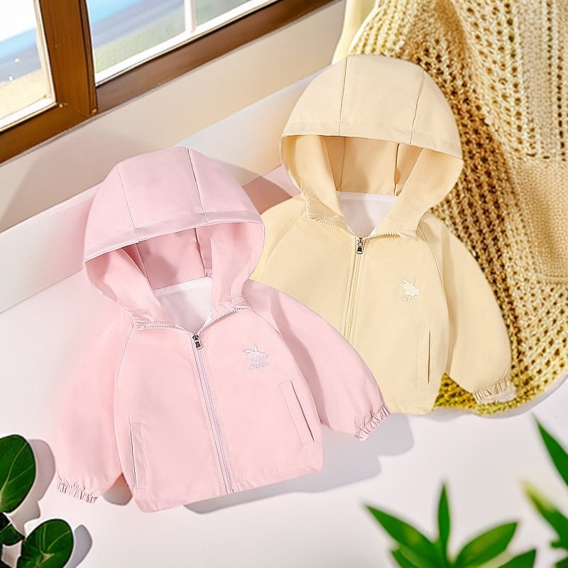 867 Spring And Autum Kidsren'S Jackets For Boys And Girls, Stylish Outerwear, Pure Color Outing Clothes, Student Uniforms - Image 3