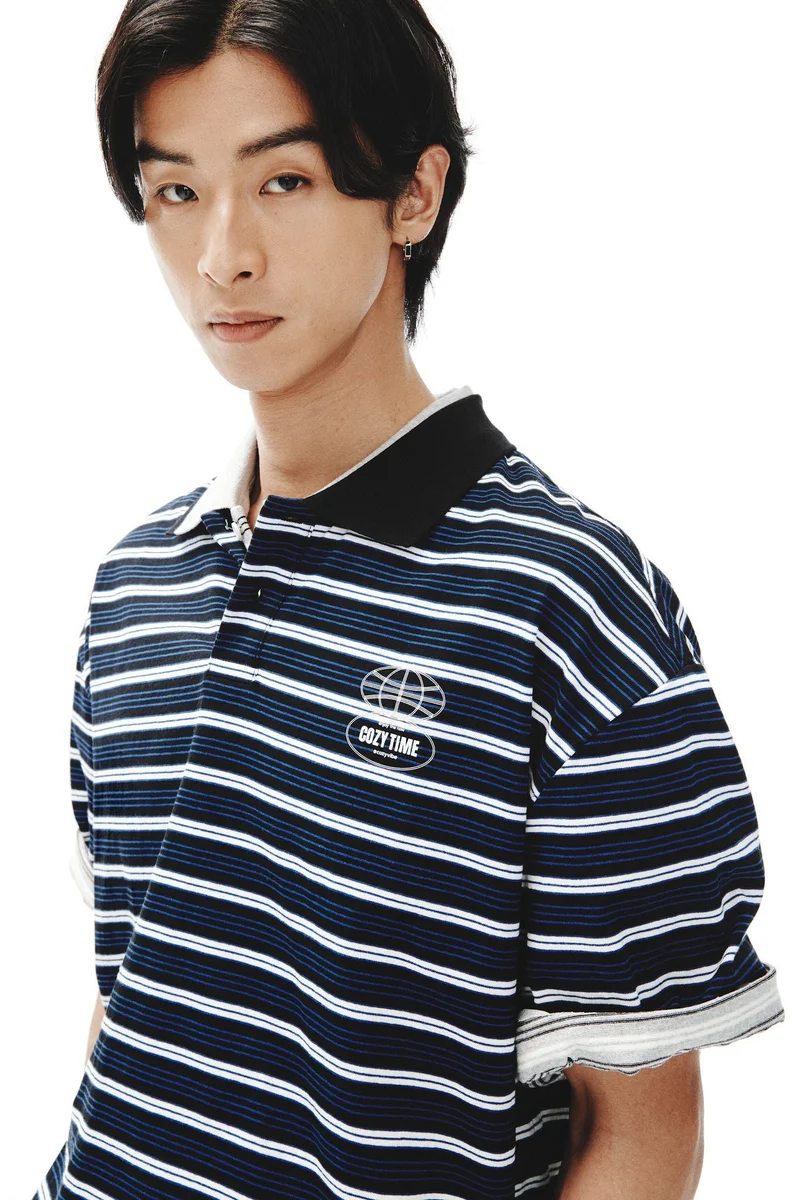 H&M  Loose Fit Cotton polo shirt for Men | Best Price UAE