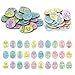 Hedeey Easter Egg Fillers30 Pack Wooden Easter Egg Tokens for KidEaster Stuffers with 30 Diffrent Engraved SayingsEater Filled Actity for Kids Teens Toddler Girls BoysEgg - Image 2
