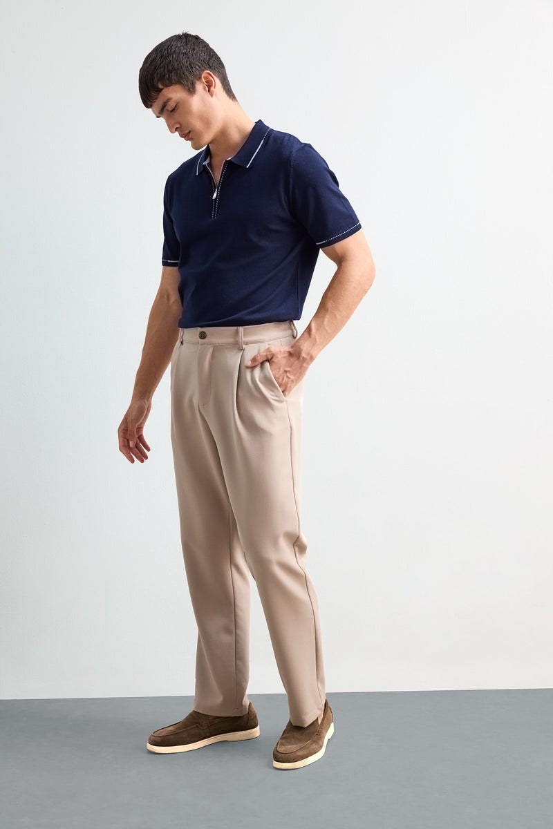 ديفاكتو تيشيرت بولو تريكو نص كم قصة عادية بسوسته - Image 2