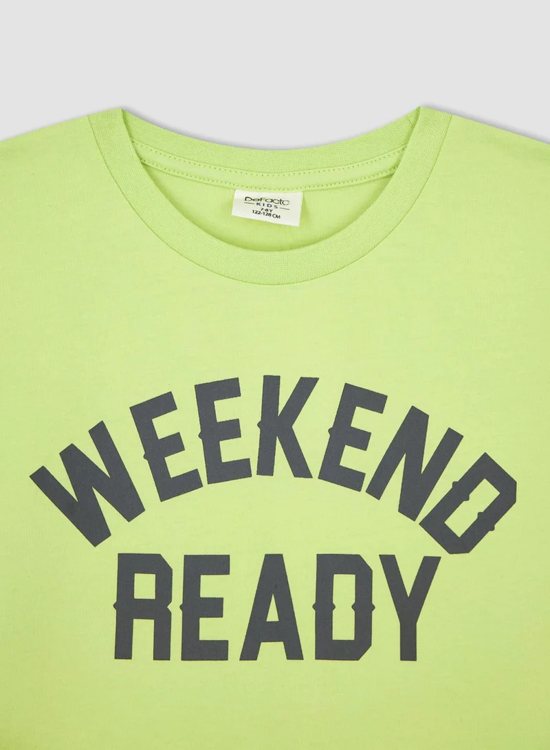 DeFacto Kids Weekend Ready Pyjama Set