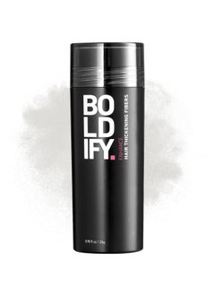 Boldify BOLDIFY Hair Fibers (28g) Fill In Fine and Thinning Hair for an Instantly Thicker & Fuller Look - Best Value & Superior Formula -14 Shades for Women & Men - WHITE  - Image 1