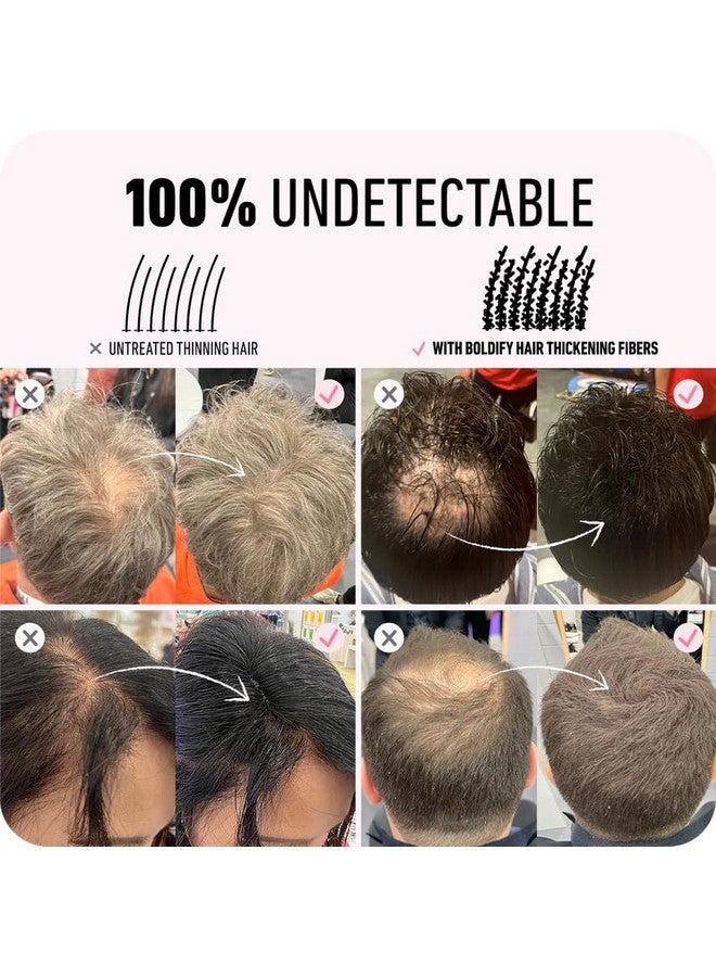 BOLDIFY Hair Fibers (28g) Fill In Fine and Thinning Hair for an Instantly Thicker & Fuller Look - Best Value & Superior Formula -14 Shades for Women & Men - WHITE - Image 5