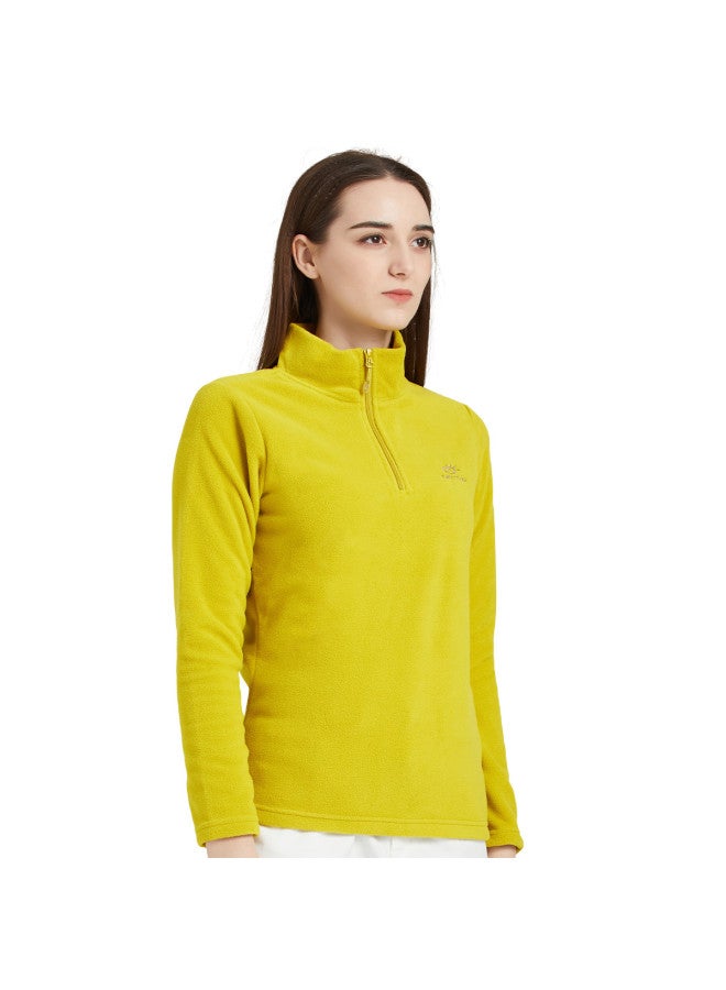 سترة خارجية من الف fleece للنساء، مريحة ولطيفة على البشرة، قمة طويلة الأكمام ذات تصميم عصبي وأنيق للربيع والخريف والشتاء، توفر الدفء والعزل في الطقس البارد - Image 2