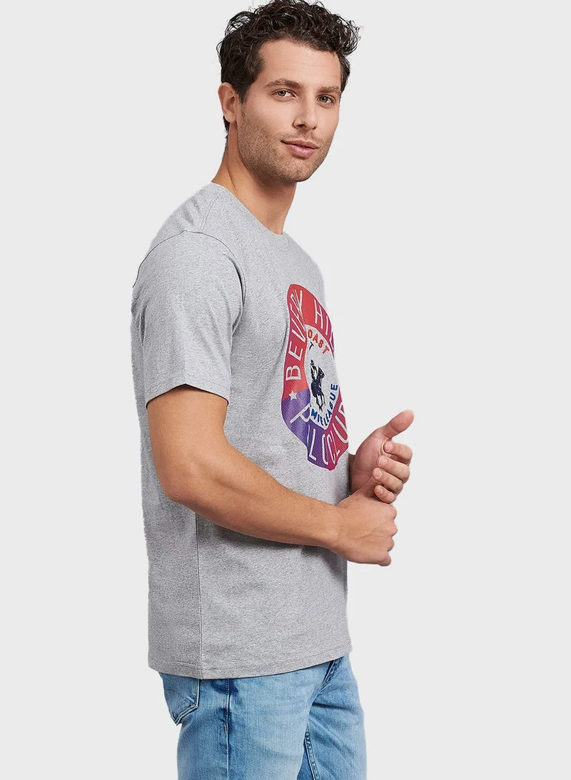 bhpoloclub Logo Crew Neck T-Shirt