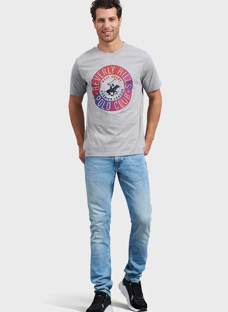 bhpoloclub Logo Crew Neck T-Shirt