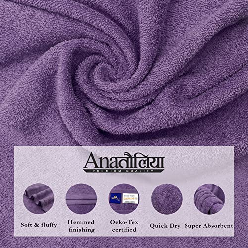 Sassoon Anatolia 3 Pc Towel Set in 500 GSM (Grape) 1 Bath Towel, 1 Hand Towel & 1 Face Towel - Image 3
