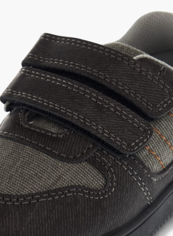 LBL by Shoexpress Girls Panelled Sneakers with Hook and Loop Closure  - Image 4