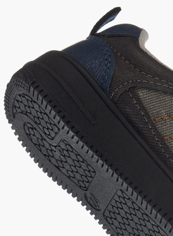 LBL by Shoexpress Girls Panelled Sneakers with Hook and Loop Closure  - Image 5