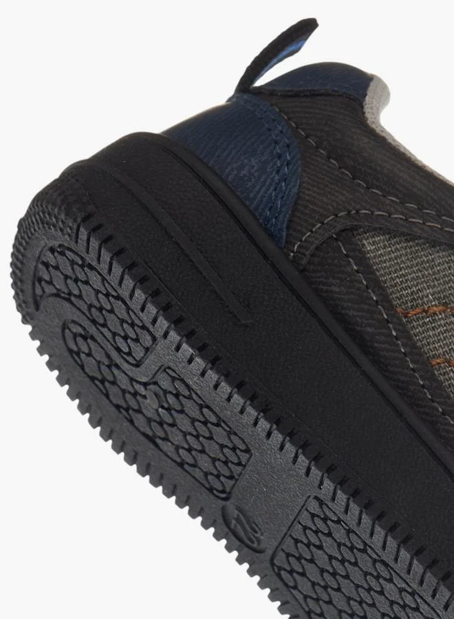 LBL by Shoexpress BLACK Panelled Sneakers With Hook And Loop Closure for Men | Best Price UAE