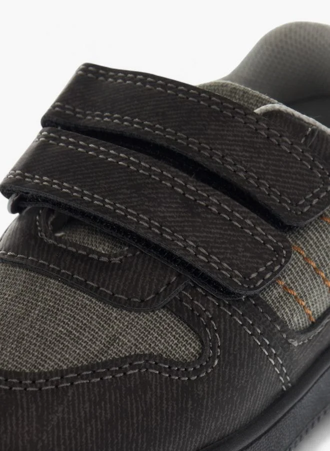 LBL by Shoexpress BLACK Panelled Sneakers With Hook And Loop Closure for Men | Best Price UAE