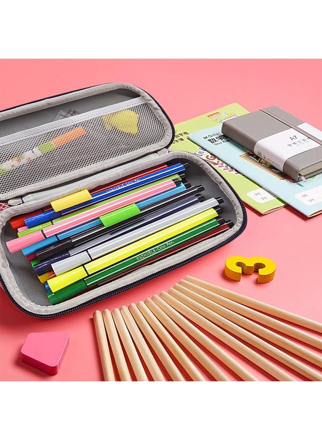 Pencil Case for Kids Boys 3D Astronaut Large Capacity Waterproof Pencil Box with Compartments Pen Pouch Cloth faced pencil case for Kindergarten and School Creative Pencil Case (Royal Blue)