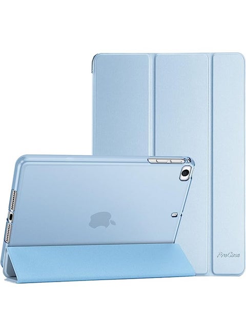 Ipad Mini Case For Ipad Mini 5 2019/ Mini 4, Mini 1 2 3 With Soft Tpu Back Cover, Slim Lightweight Tri-Fold Smart Shell Steady Stand Protective Case For Ipad Mini 5/4/3/2/1 -Skyblue