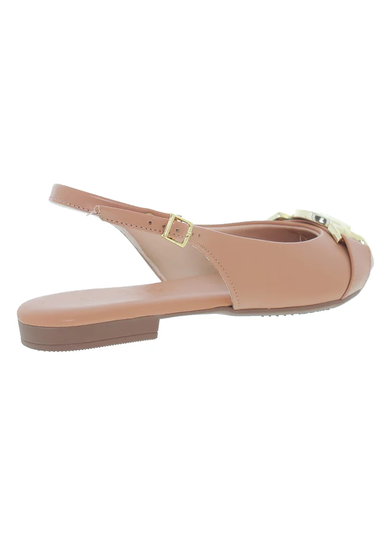 Beira Rio Nude Beira Rio Women’s Flat Sandals with Back Strap – Secure Fit and Lightweight Daily Wear for Women | Best Price UAE