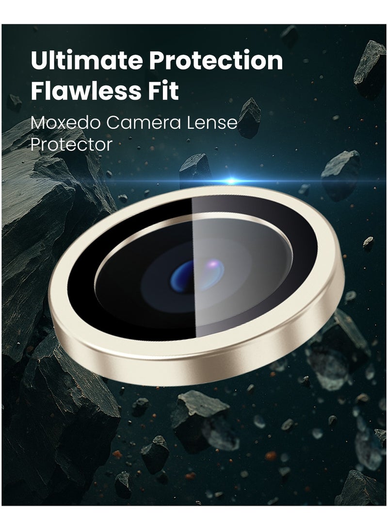 Moxedo Camera Lens Protector Aliminum Alloy with Easy Installation Tool Compatible for iPhone 15 Plus 6.7 /iPhone 15 6.1 (Light Yellow) - Image 4