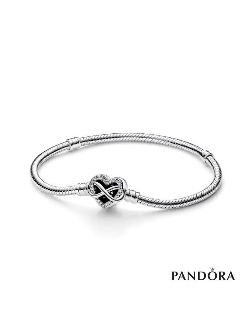 S925 silver bracelet double circle snake bone temperament versatile Pandora