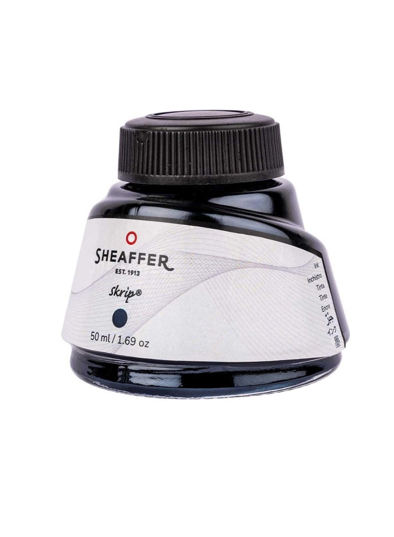 SHEAFFER Skrip Fountain Pen Ink Bottle 50ml Content Blue-Black - Image 4