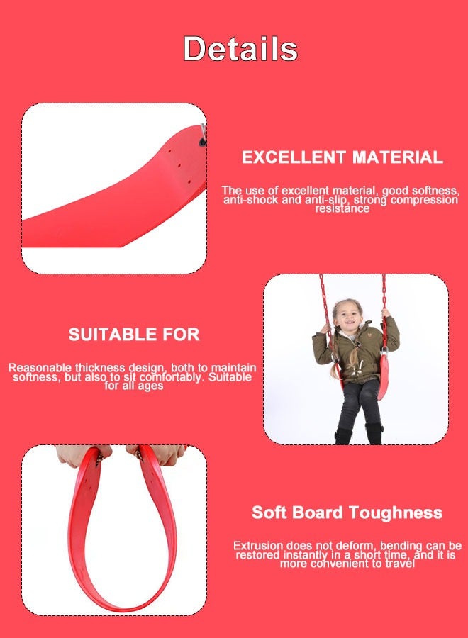JSAITOYS 1-Piece Belt Swing Eva Flexible Soft Swings Chairs Indoor Outdoor For Children - Image 3